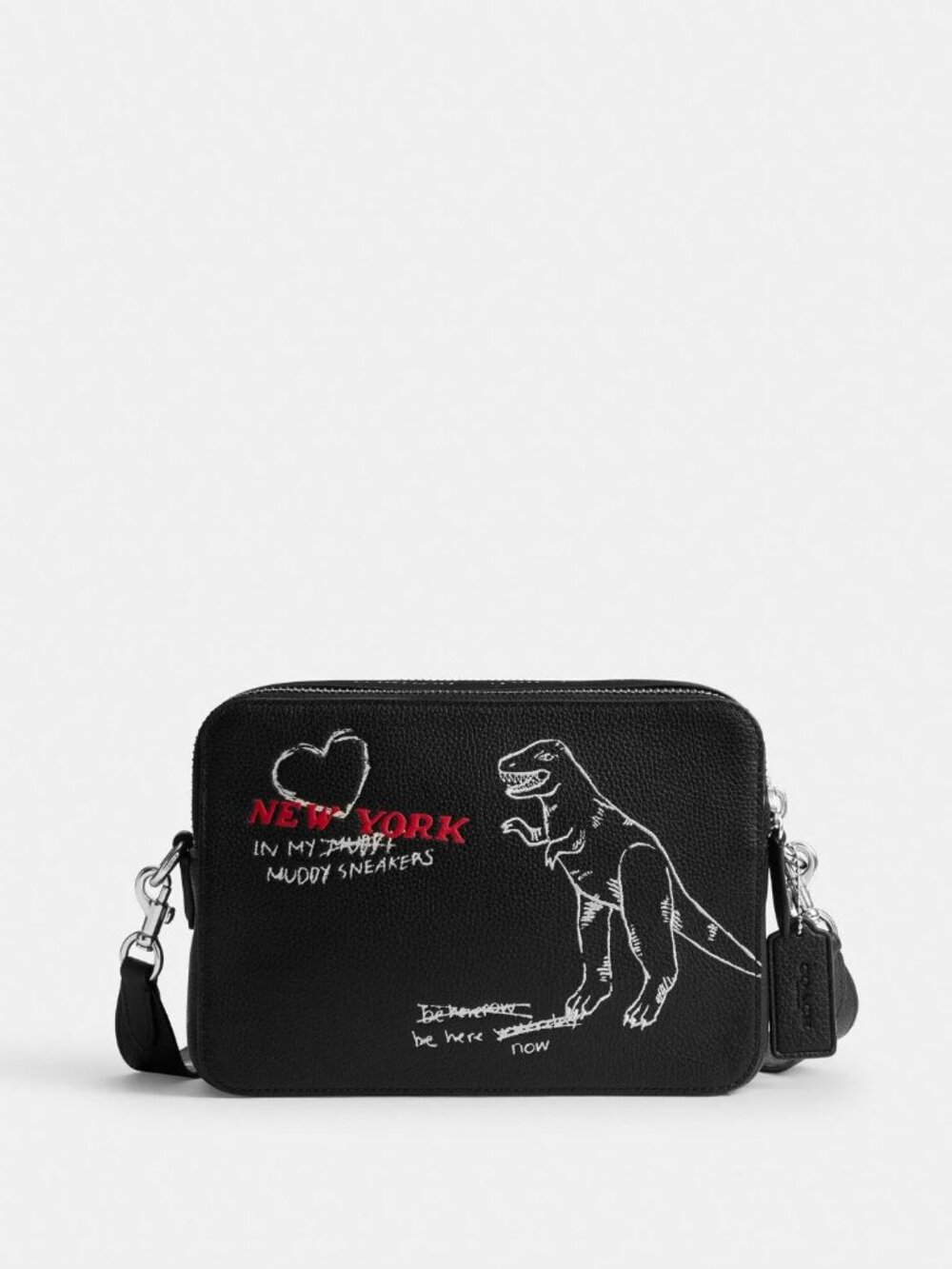 Coach Charter Crossbody Bag 24 With Sketch Print CAK20 In Black Mult | BNWT - Picture 3 of 12